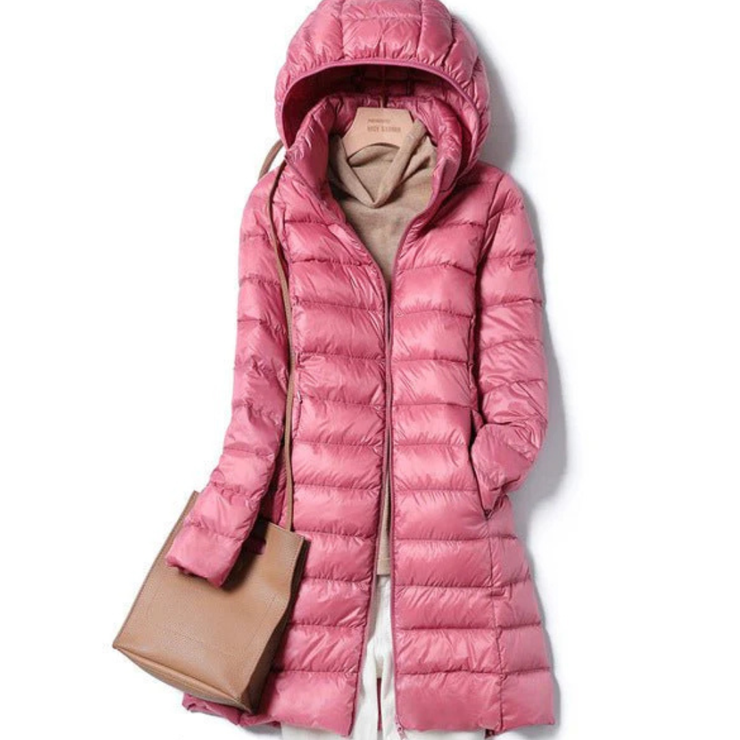 Rose | Stylish Women’s Winter Puffer Jacket with Hood — Cozy and Warm
