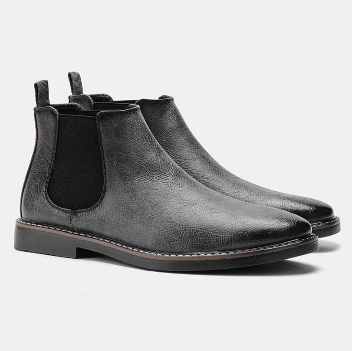 Stylish Men's Leather Ankle Boots Everyday Wear
