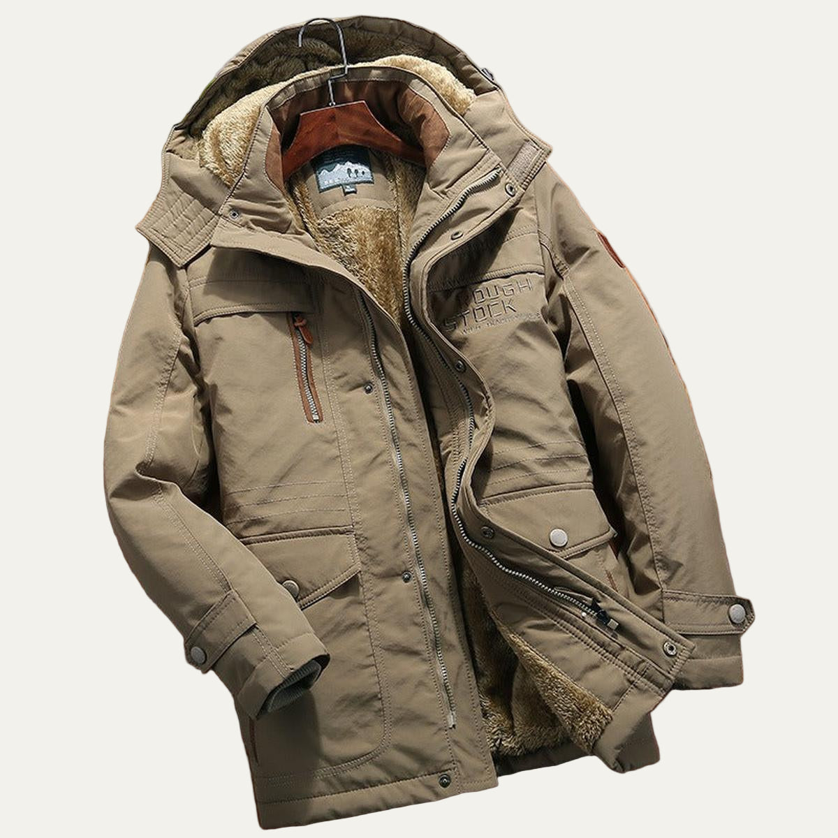Men’s Warm Hooded Winter Parka Coat