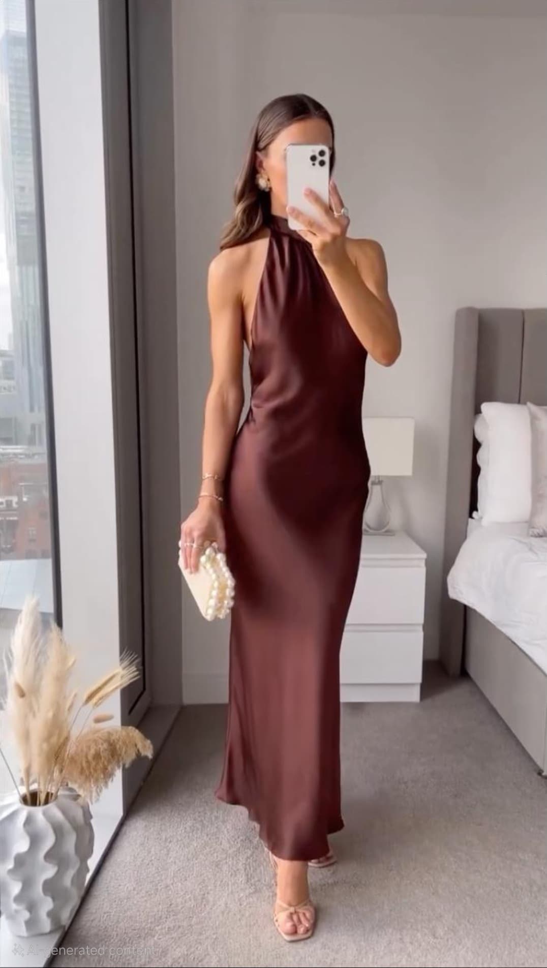 Luxurious Soft Dark Cocktail Dress for Women - BritishElegance