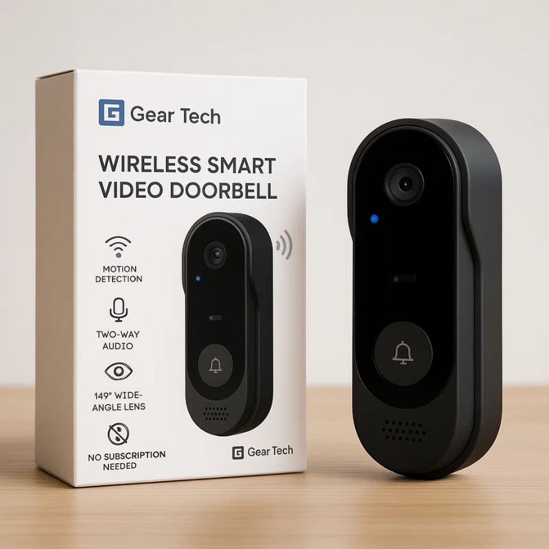 Smart Wireless Doorbell with HD Video Camera - BritishElegance