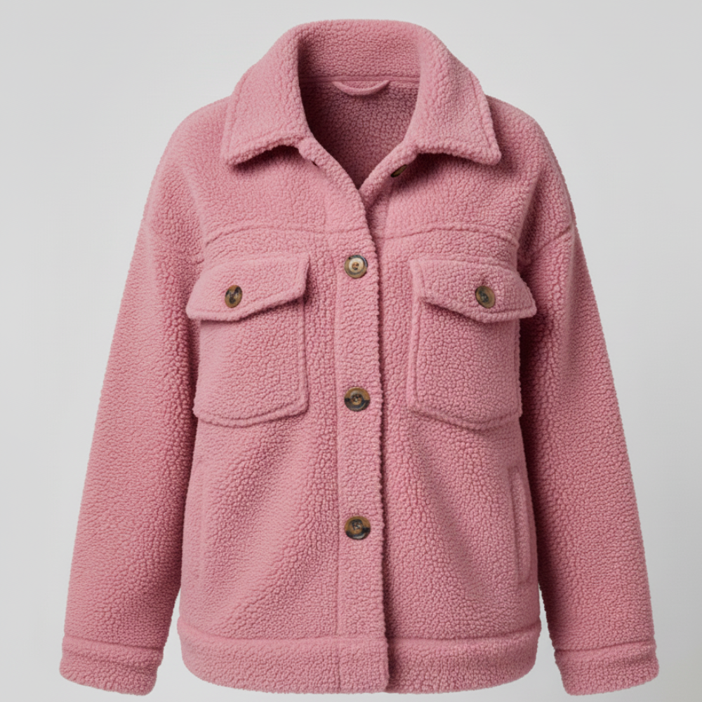 Sky | Women Oversized Sherpa Jacket - Long Casual Coat
