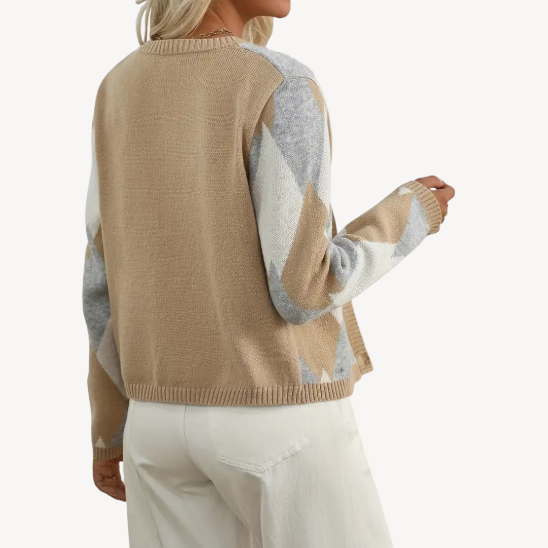 Women’s Plaid V-Neck Cardigan