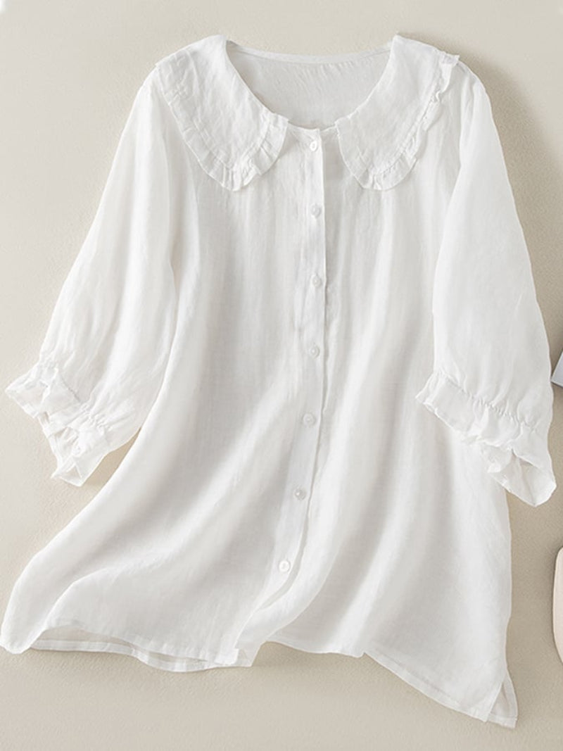 Ladies Classic Ruffled Shirt