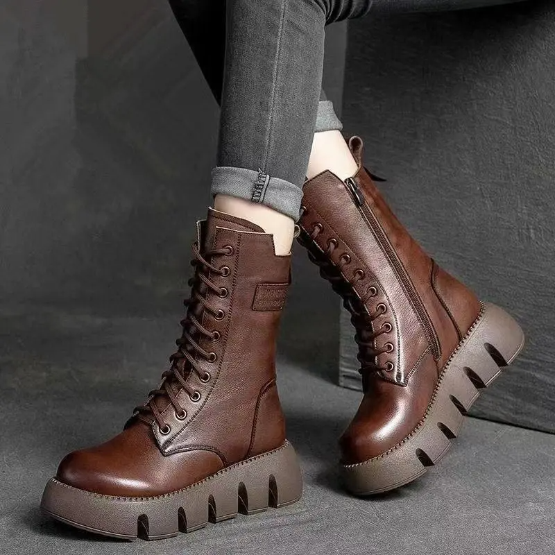 Ladies Knee High Leather Boots