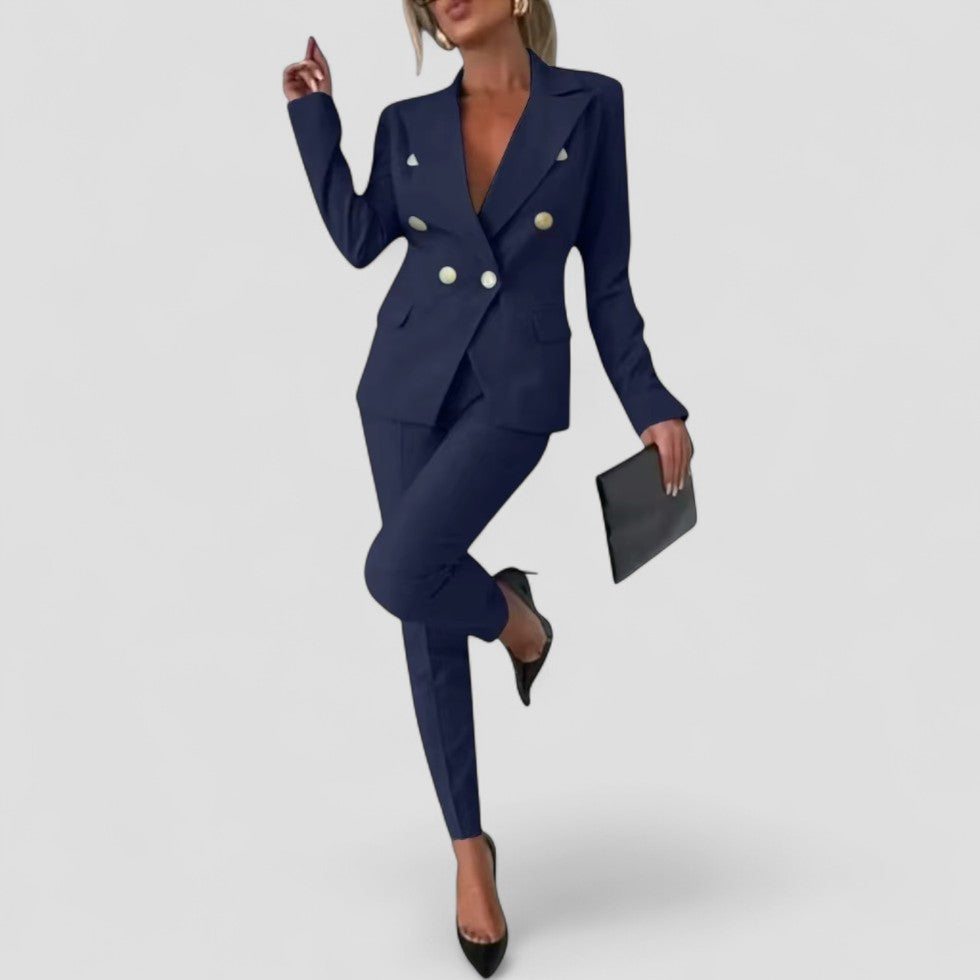 Women’s Double-Breasted Suit Set