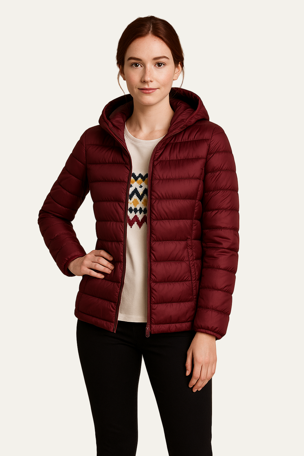 Women’s Long Hooded Heavy Puffer Coat