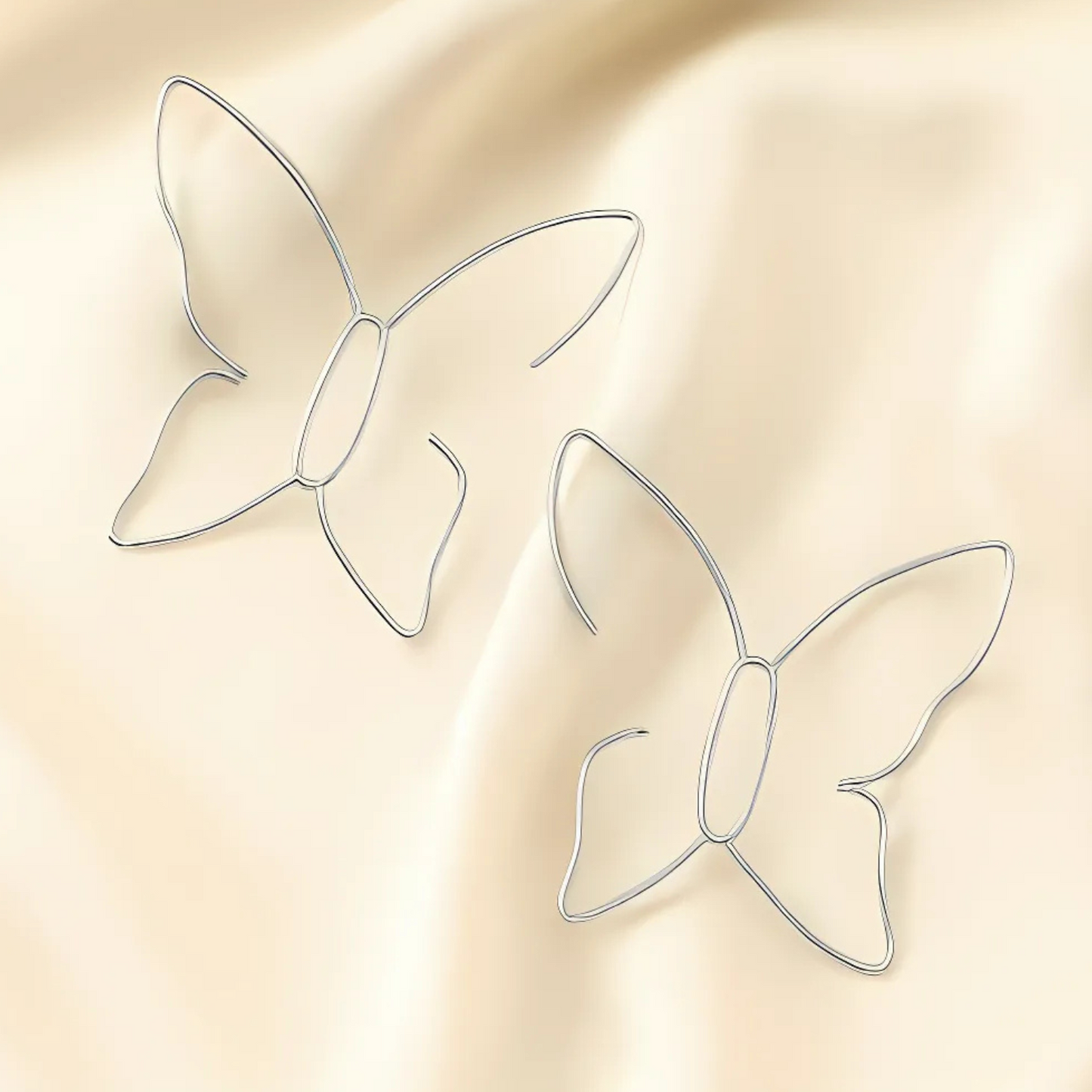 Delicate Butterfly Shaped Earrings for Women