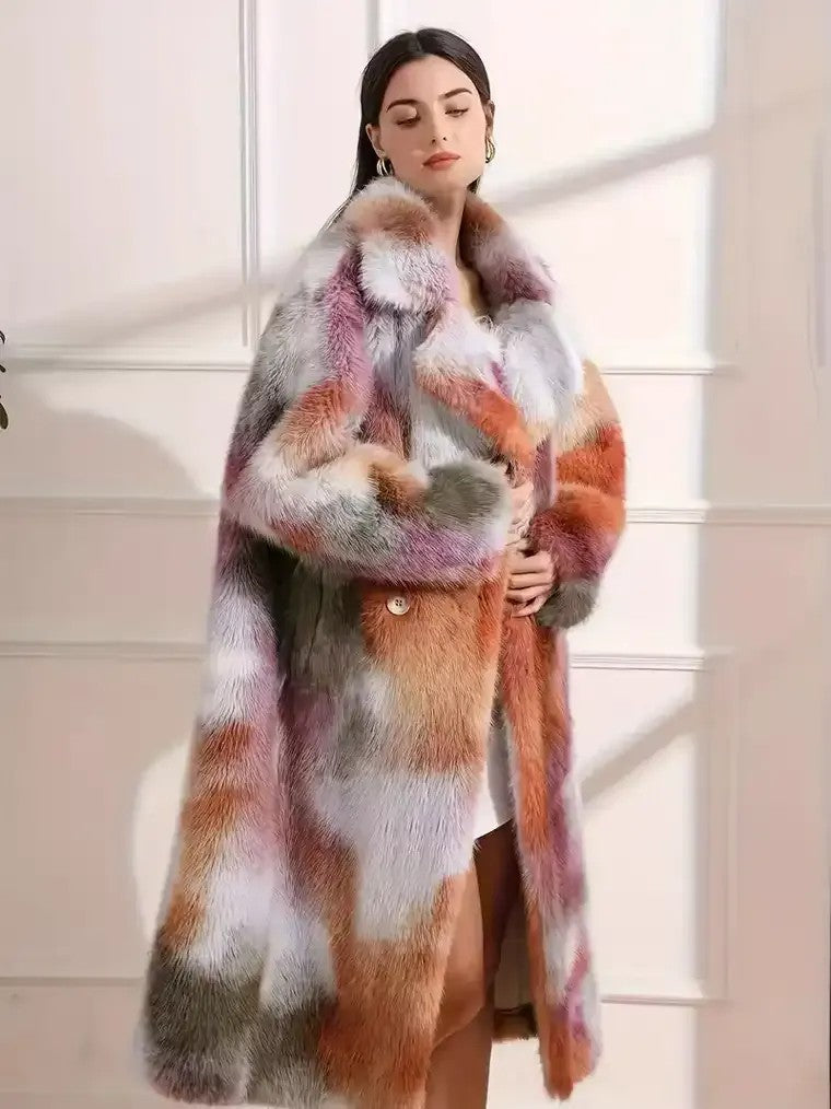 Ladies' Ombre Trench Coat with Classic Collar - BritishElegance