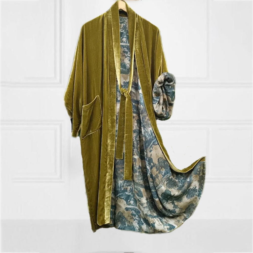 Colorful Art Print Lightweight Kimono Cardigan - BritishElegance