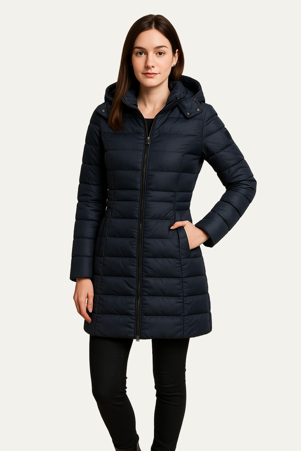 Women’s Faux Fur Lined Hooded Puffer Coat
