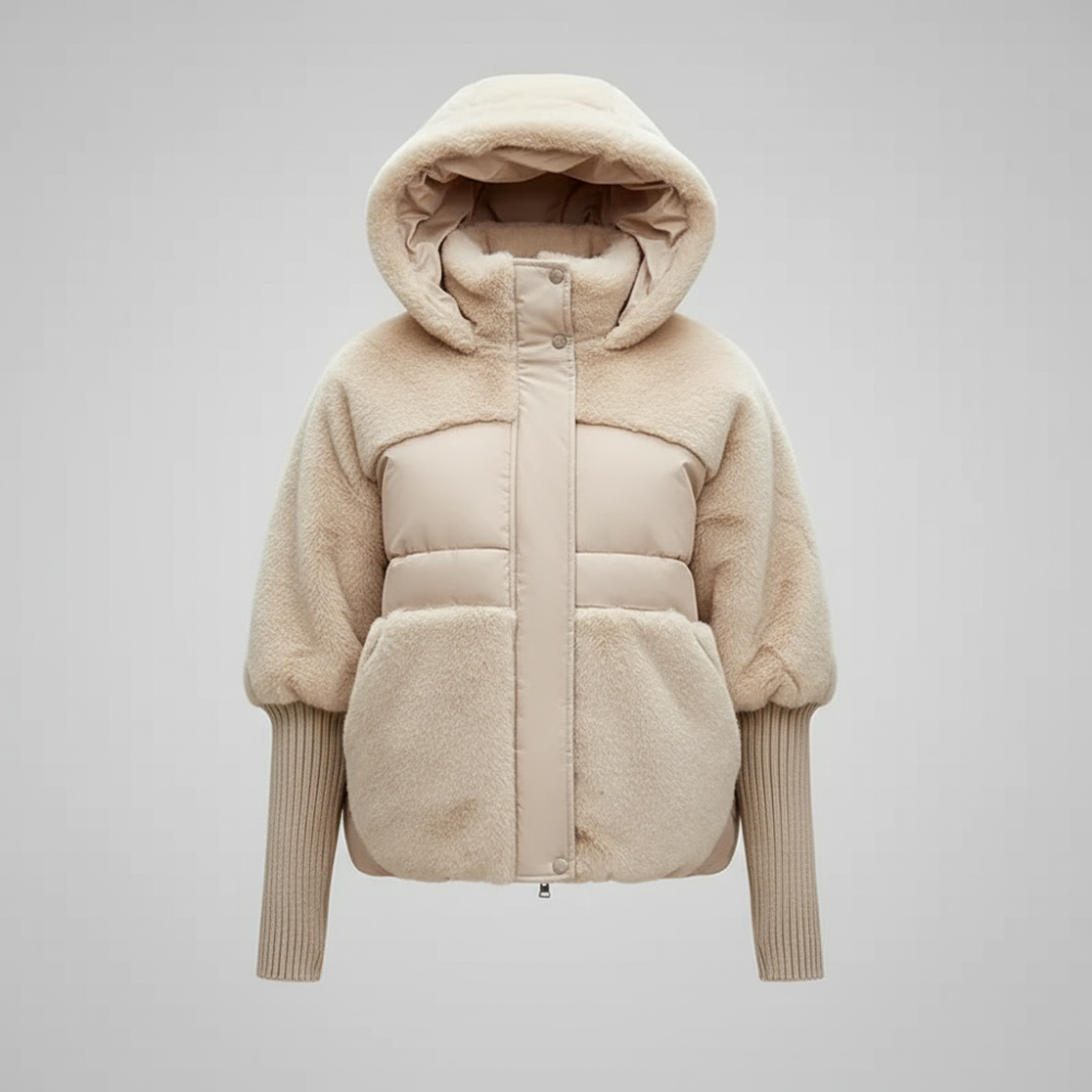 Micah | Women's Oversized Puffer Jacket - Long Winter Coat Hooded