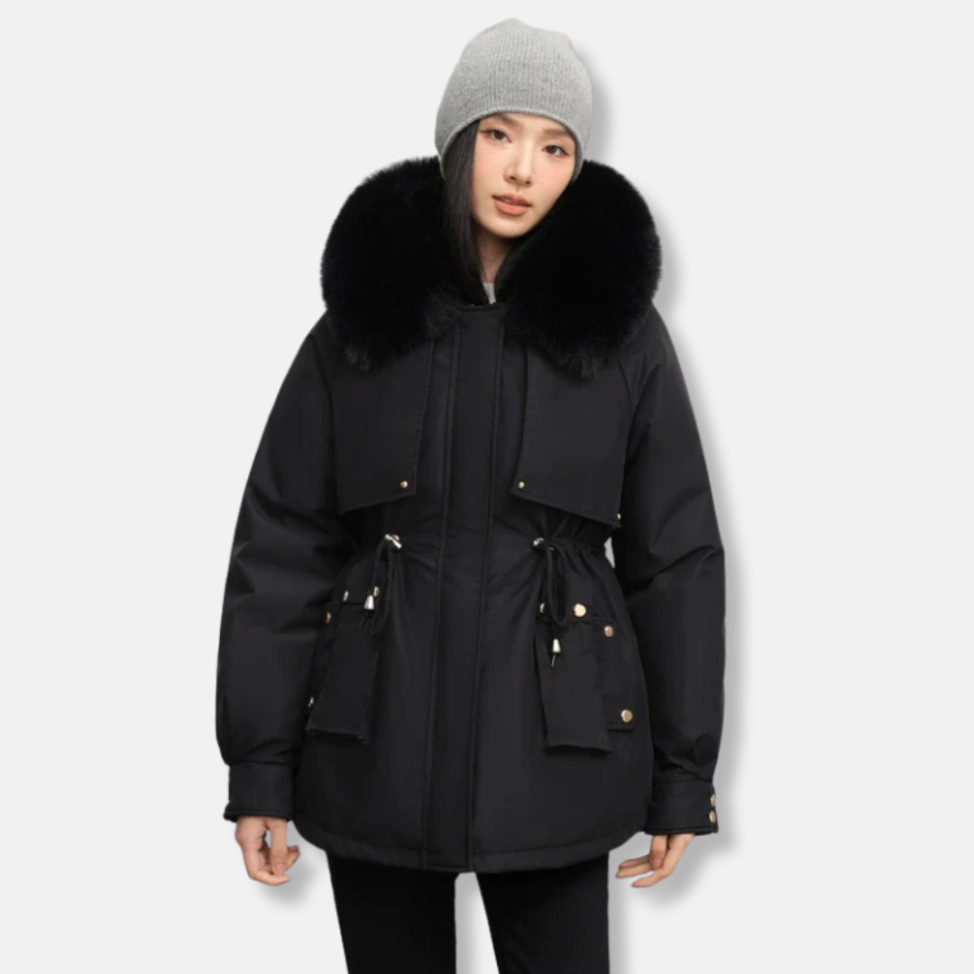 Women’s Short Fur-Trimmed Parka