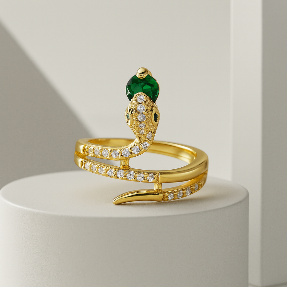 Affordable CZ Snake Fashion Ring