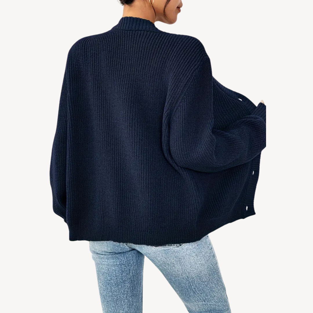 Women’s Long Sleeve Button Front Cardigan