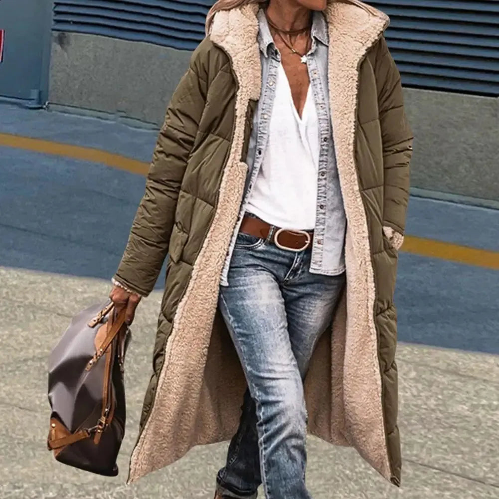 Warm Padded Women's Parka Jacket Casual Coat