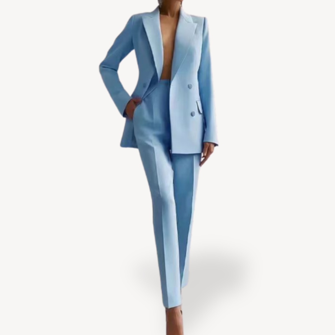 Classic Fit Women's Suit Jacket Pants Set