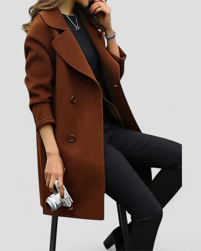 Women’s Wool Blend Longline Coat