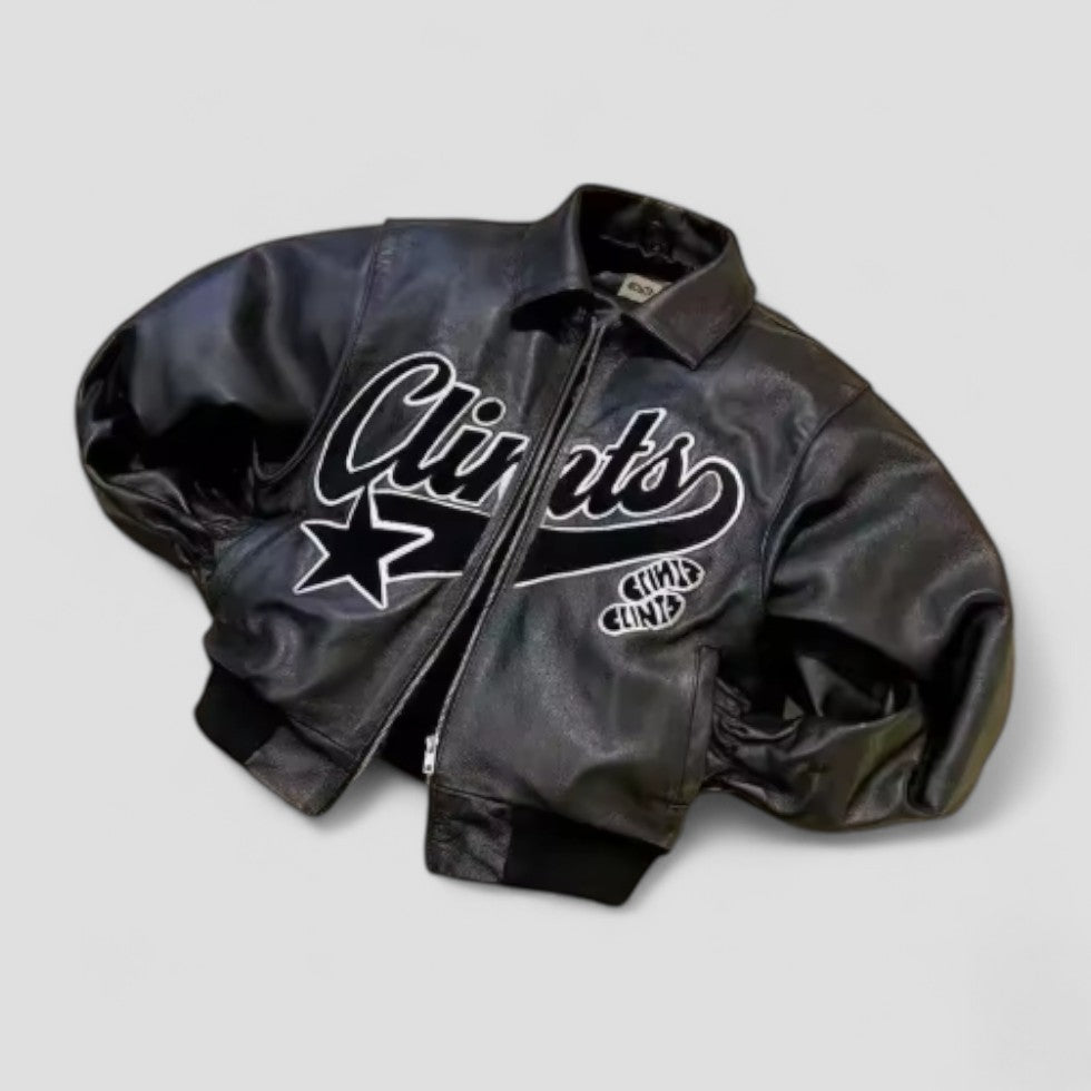 Men’s Oversized Graphic Bomber