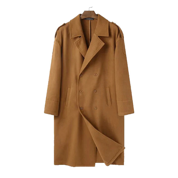 Classic Men's Double Breasted Trench Coat