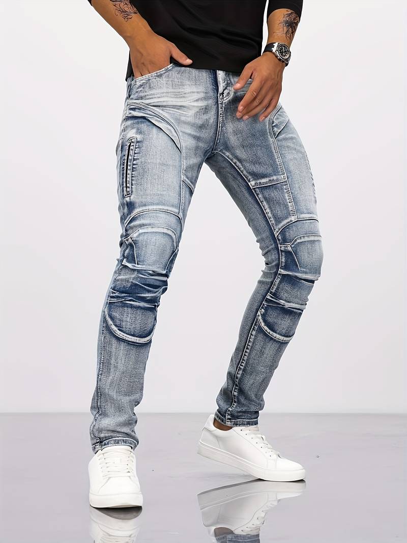 Men's Liam Skinny Biker Jeans: Casual Style