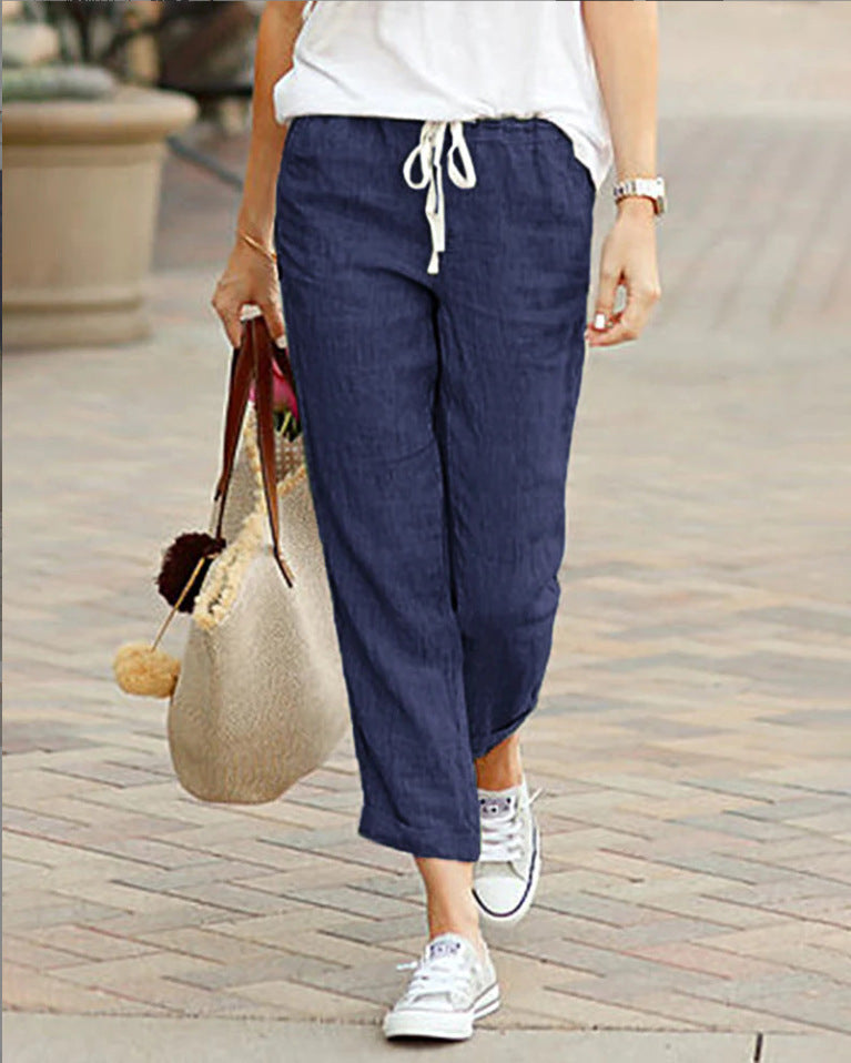 Women's Comfort Trousers - Loose Fit Casual Pants