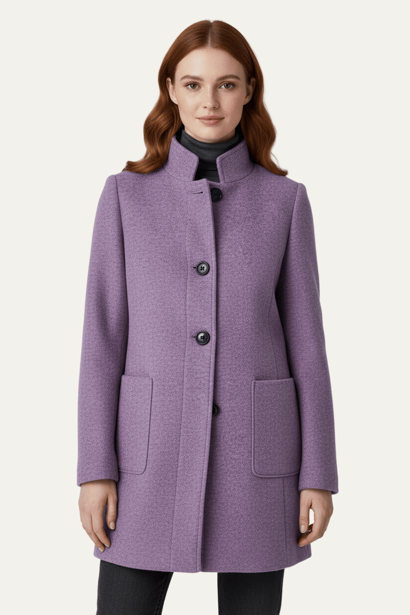 Women’s Long A Line Hooded Button Coat