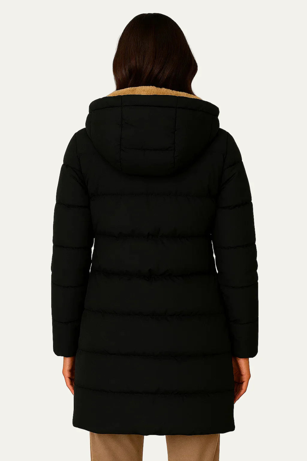 Women’s Insulated Long Quilted Hooded Puffer Coat