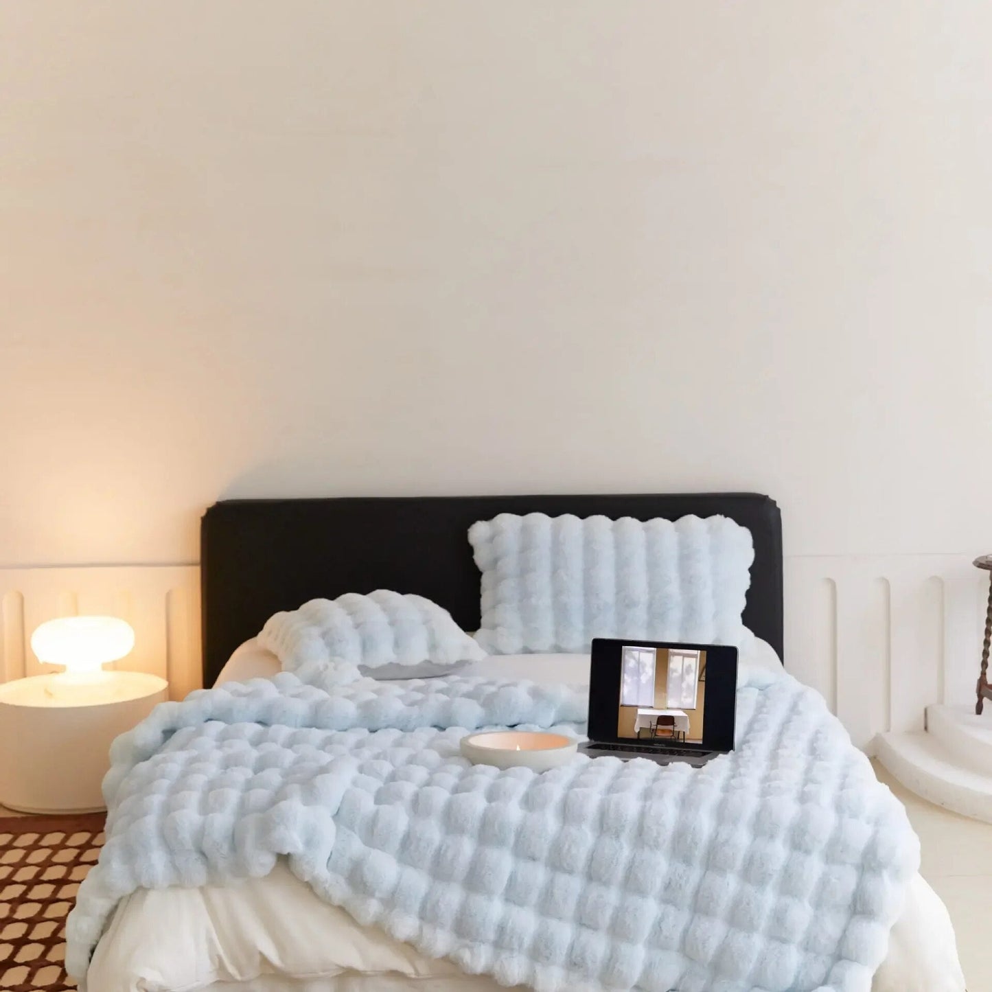 Cozy Warm Wool Blanket Soft Throw for Winter Nights