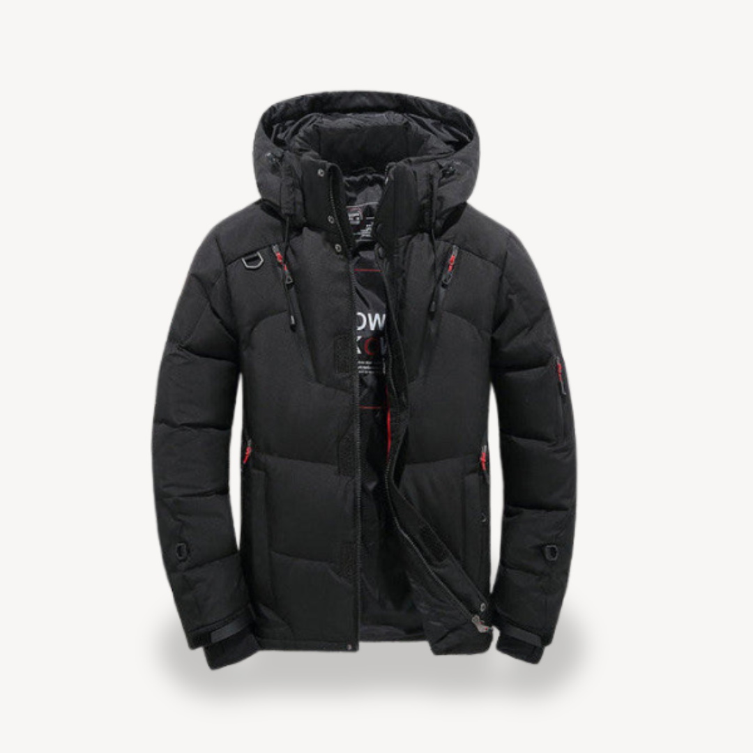 Men’s Winter Puffer Jacket with Hood