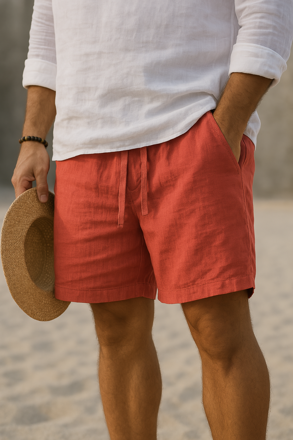 Comfortable Cotton Linen Shorts for Men