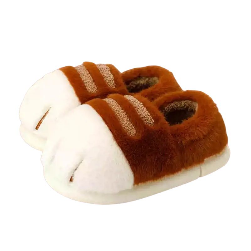 Pawdia | Cat Paw Slippers – Ultra-Soft Plush Animal Paw Slippers for Women & Men