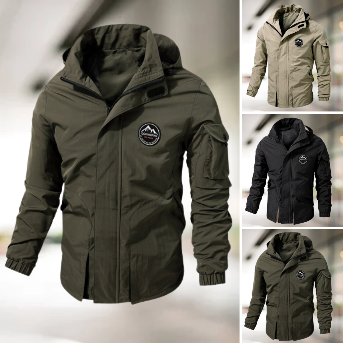 Comfortable Windproof Men's Bomber Jacket - Jasper