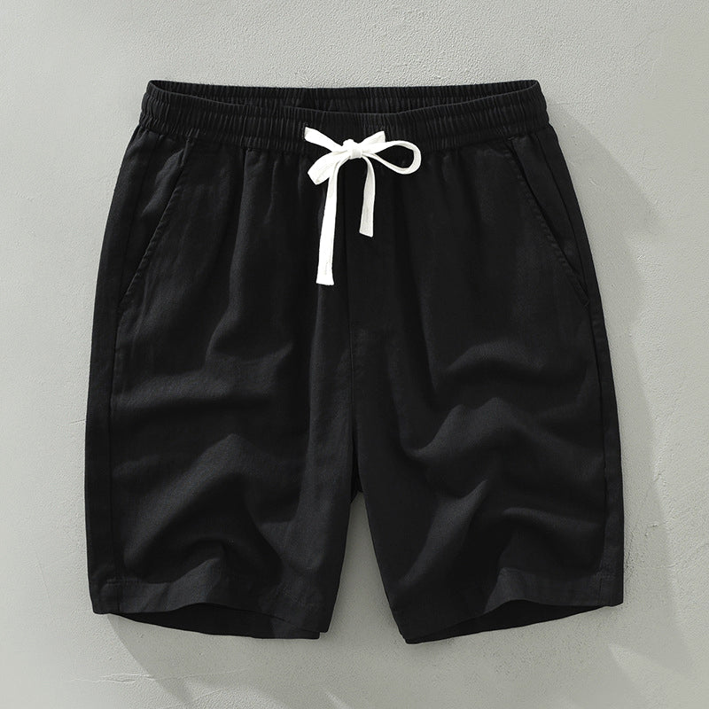 Relaxed Fit Mens Linen Beach Shorts