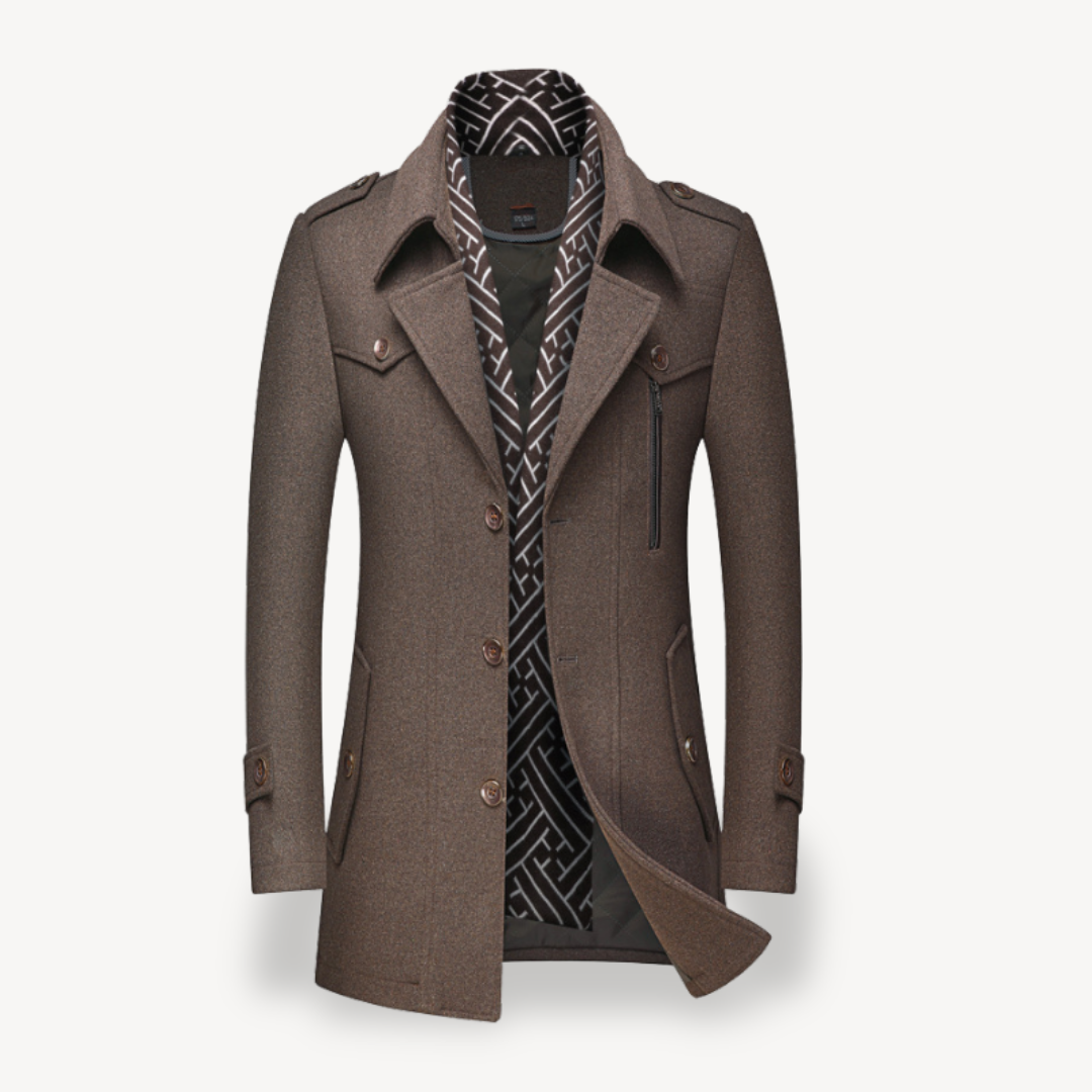 Men's Peacoat with Fleece Lining