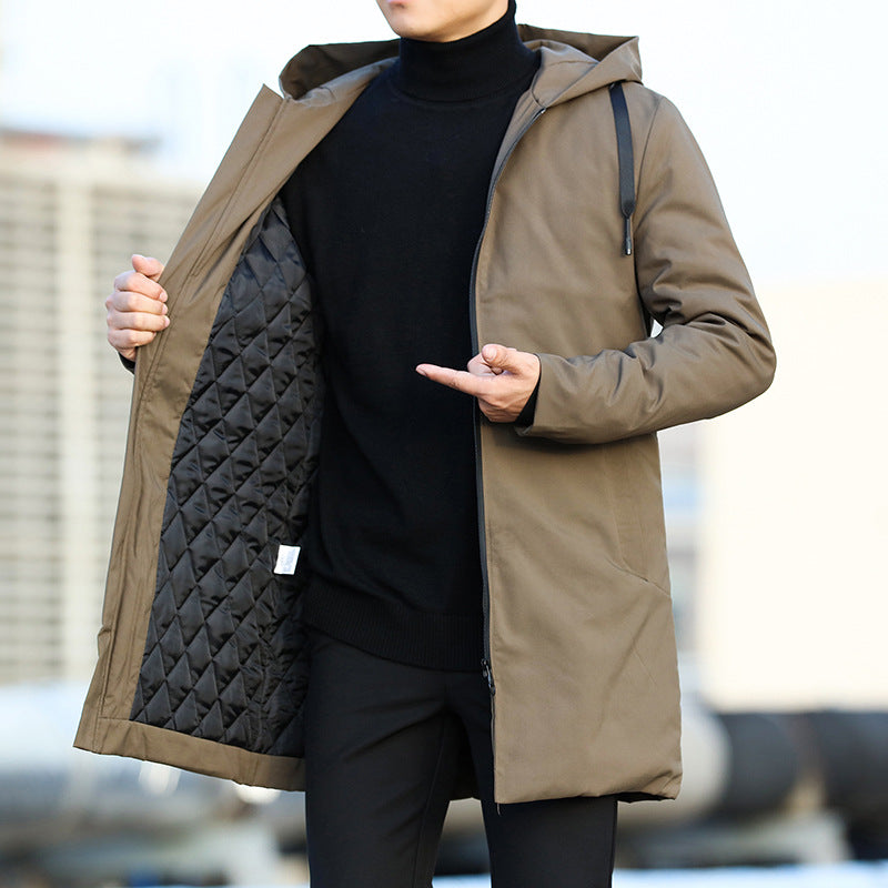 Warm Water-Resistant Parka Jacket for Men