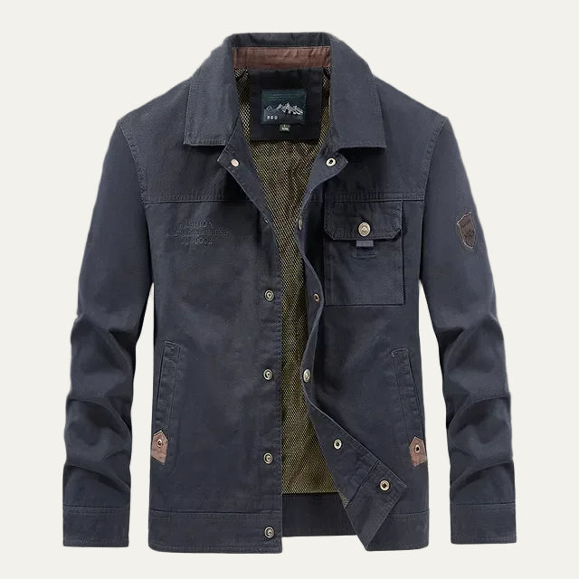 Men’s Embroidered Patch Detail Field Jacket