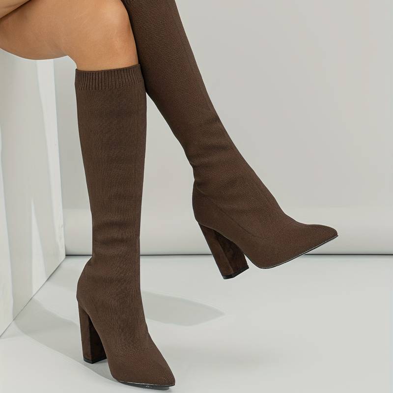 Soft Sock Boots With Cushioned Heels For Everyday Wear