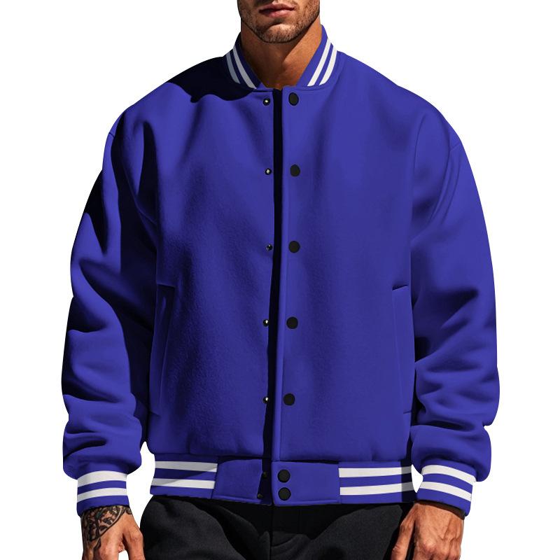 Classic Button Front Baseball Jacket