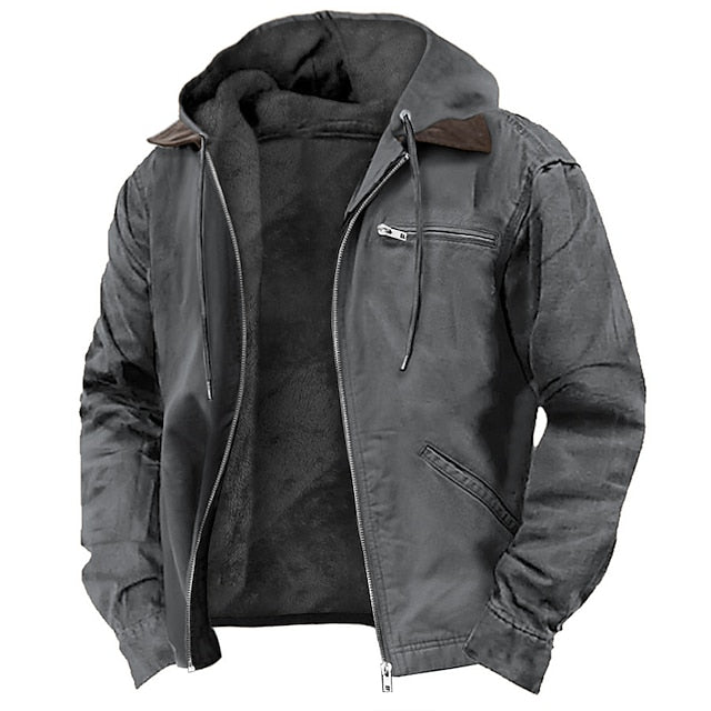 Stylish Men's Modern Hooded Parka Jacket