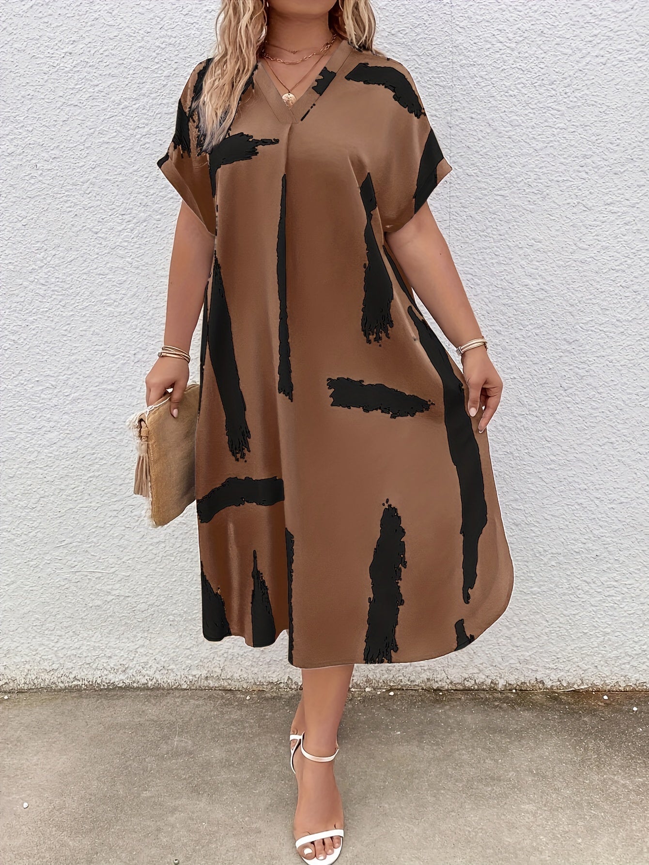 Curvy Fit Plus Size Women's Fashion Dress