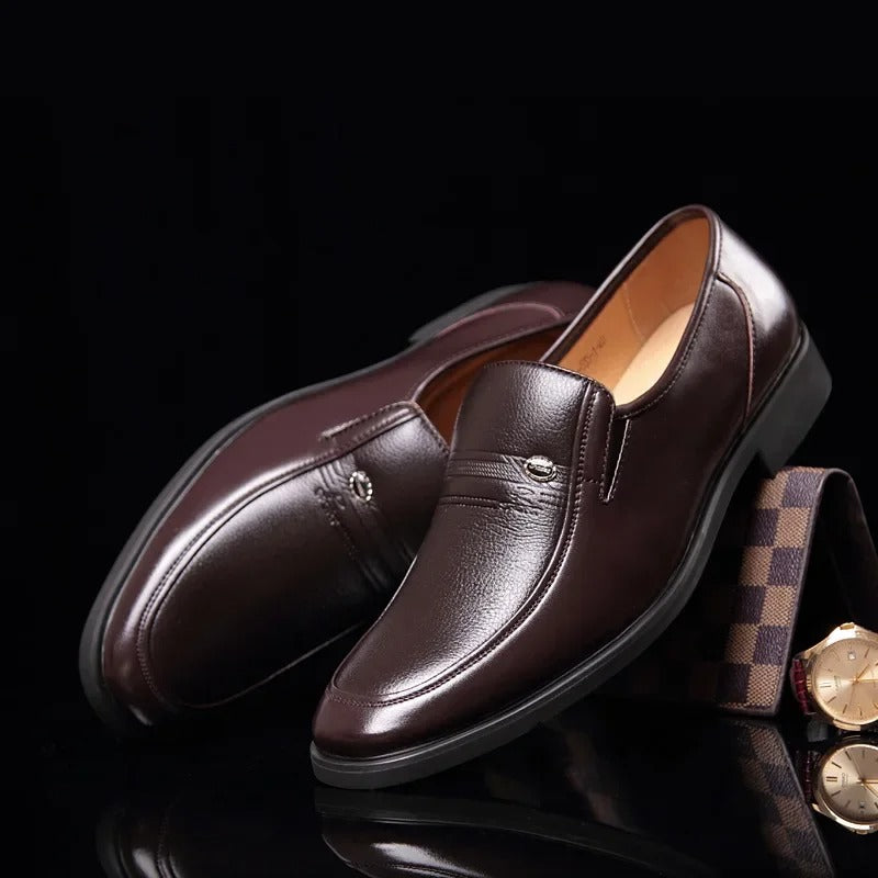 Luxury Leather Slip On Loafers