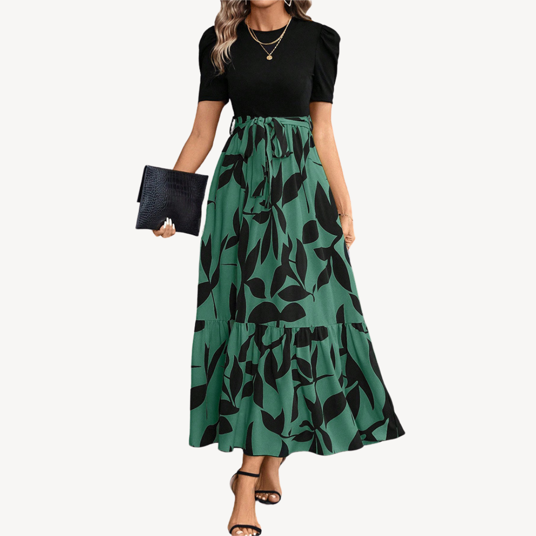 Floral Print Midi Dress Women