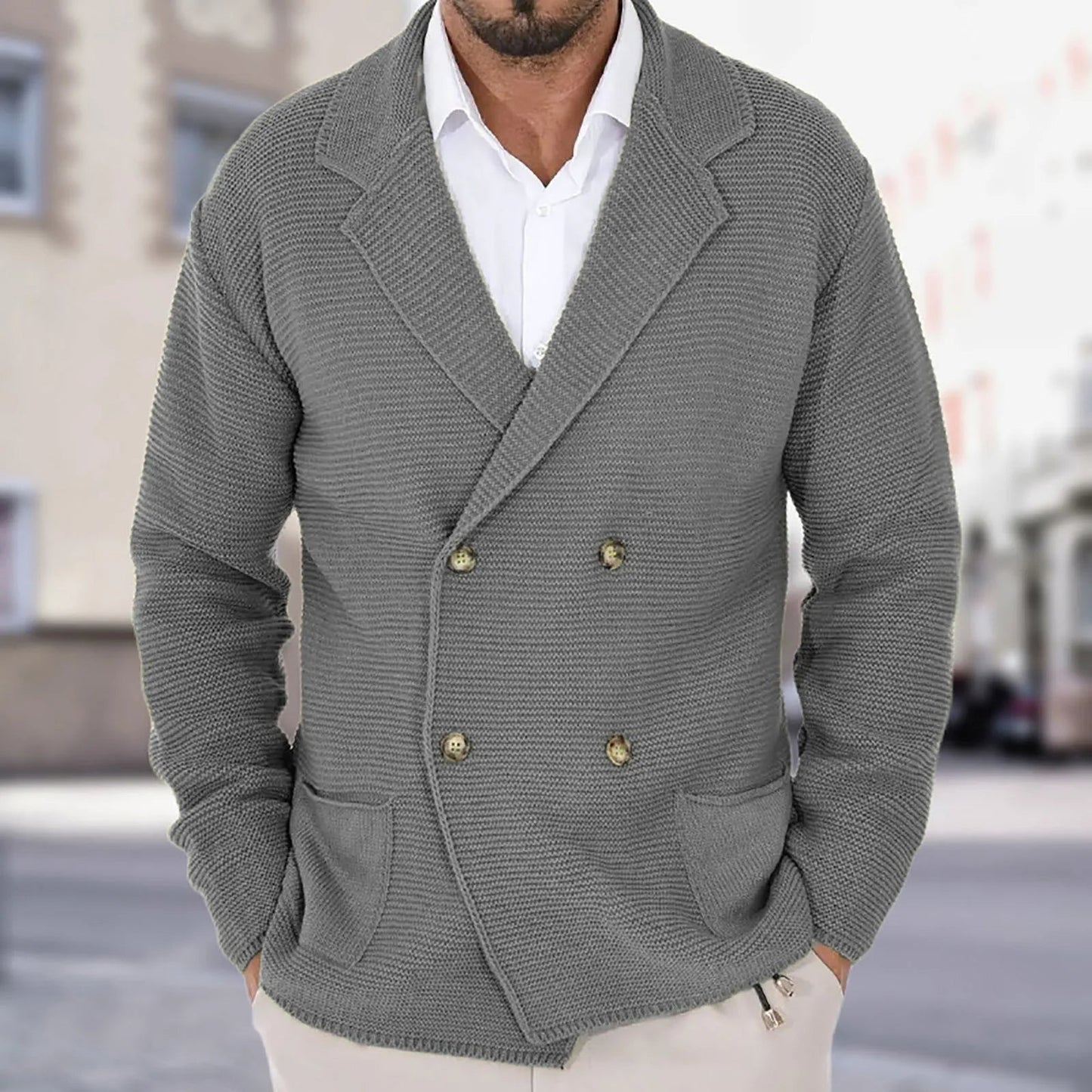 Classic Mens Cable Knit Sweater