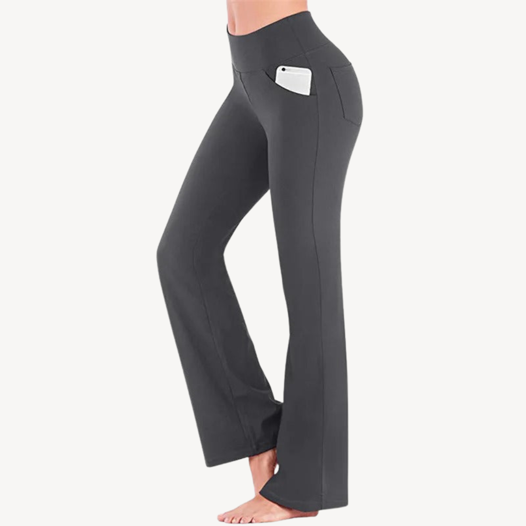 Stretch High-Waisted Pants