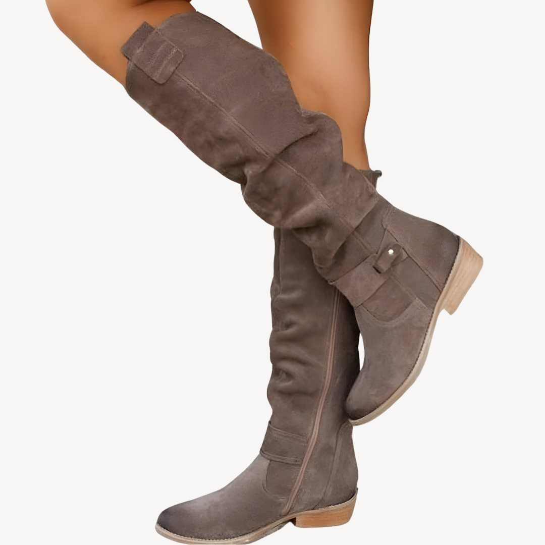 Women's Suede Slouchy Knee-High Boots