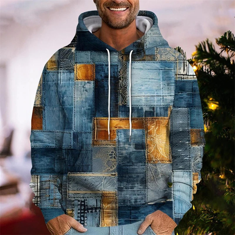 Classic Plaid Hooded Sweatshirt