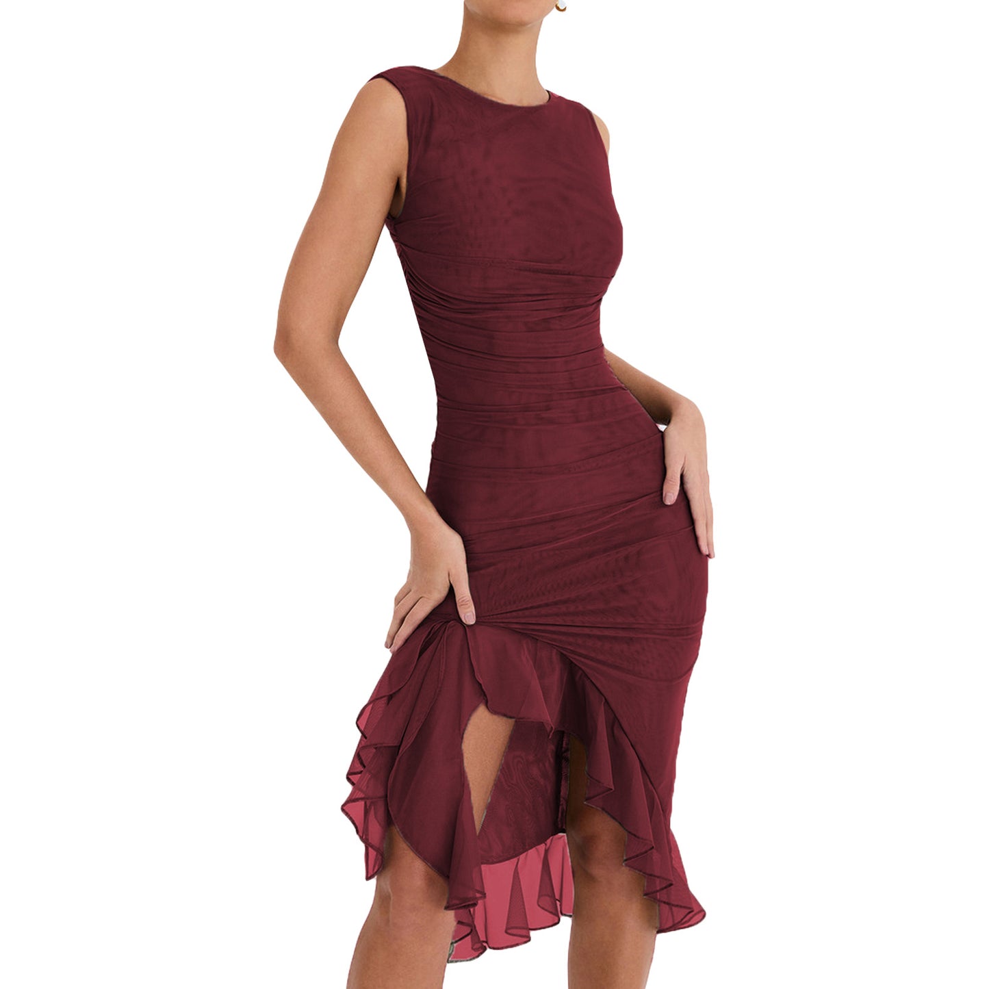 Beautiful Floral Midi Dress for Women