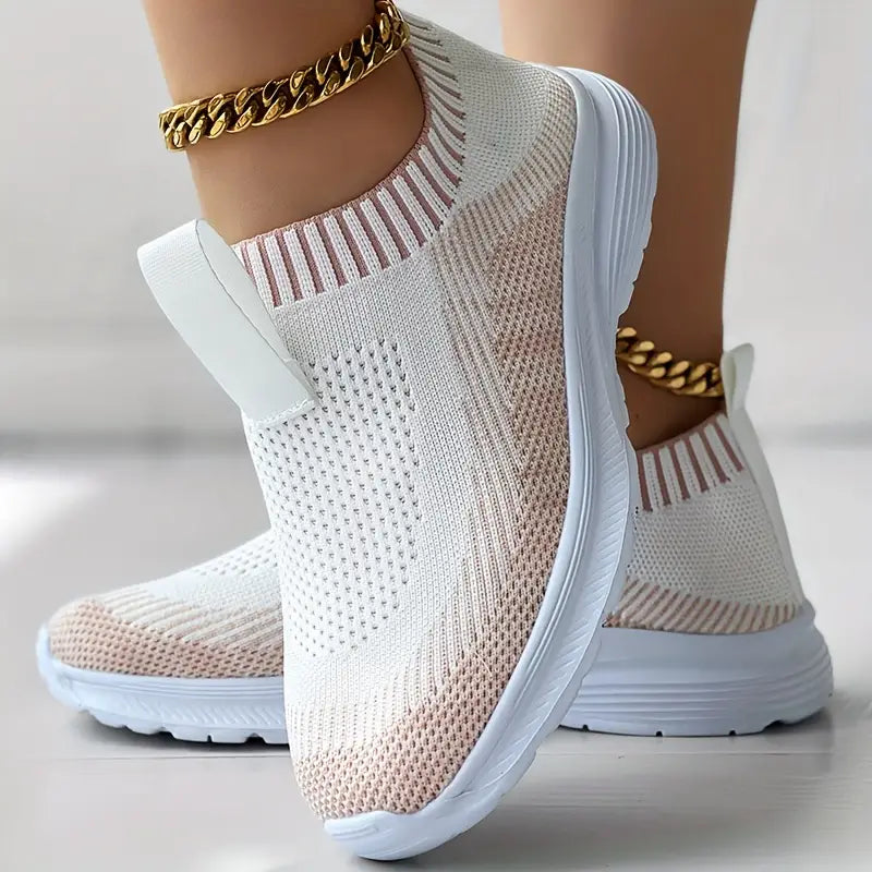 Comfy Women's Knit Sneakers for Daily Wear