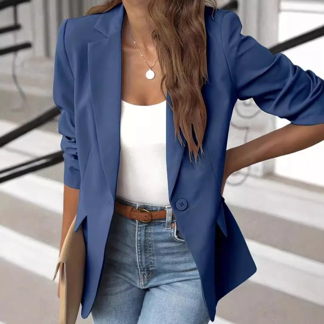 Classic Fit Ladies Jacket with Pockets